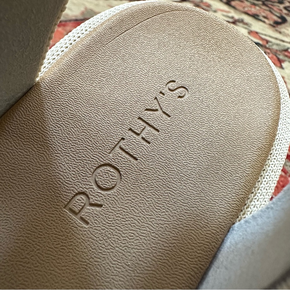 Rothy's Cream Cross-Strap Platform Sandals - Picture 7 of 9
